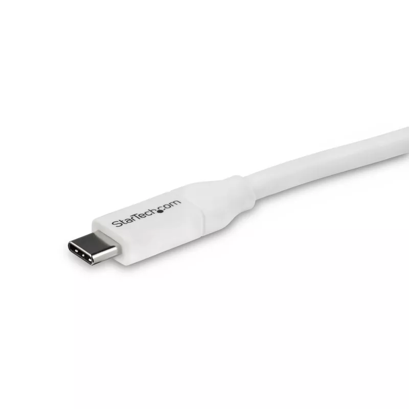 StarTech.com USB-C to USB-C kaabel 5A PD-ga - M/M - Valge - 4 m (13 jalga) - USB 2.0 - USB-IF sertifikaadiga