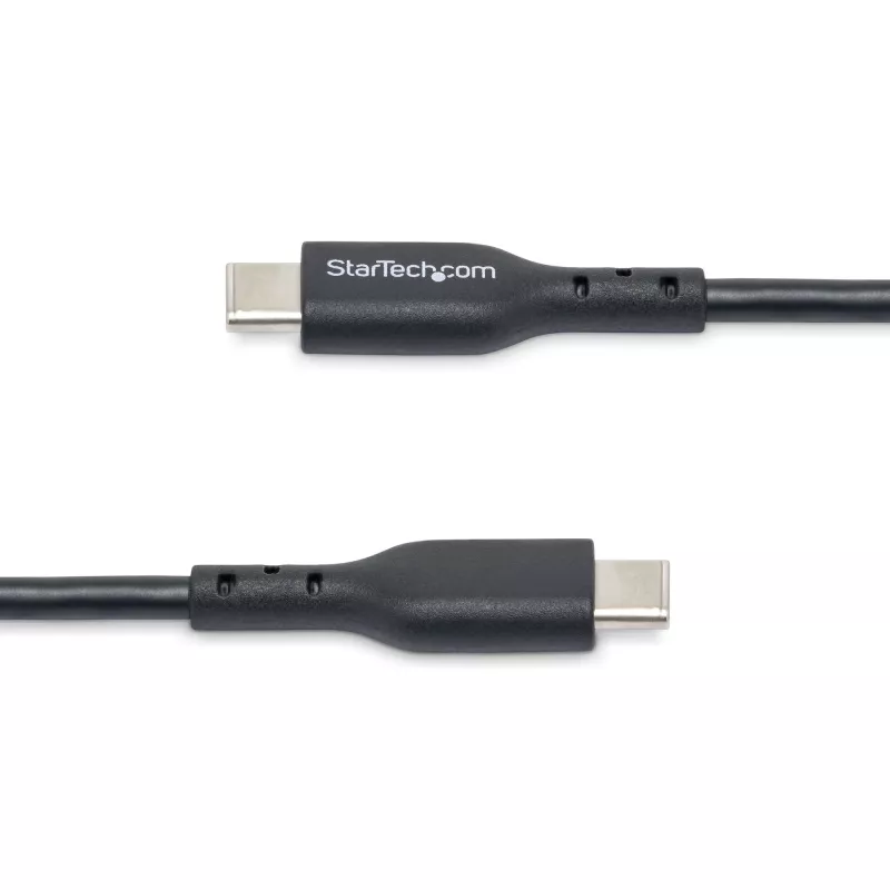 StarTech.com 1m (3 jala) USB C laadimiskaabel, USB-C kaabel, USB 2.0 USB-C sülearvuti laadimisjuhe, 60W 3A jõuülekanne, TPE ümbris, USB-C andmeedastuskaabel, M/M