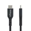 StarTech.com 2m (6ft) USB C laadimiskaabel, USB-C kaabel, USB 2.0 USB-C sülearvuti laadimisjuhe, 60W 3A Power Delivery, TPE kest, USB-C andmeedastuskaabel, M/M