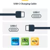 StarTech.com 3m (9.8ft) USB-C laadimiskaabel, USB C kaabel, USB 2.0 USB-C sülearvuti laadimisjuhe, 60W 3A toiteedastus, TPE ümbris, USB-C andmeedastuskaabel, M/M