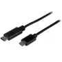 StarTech.com USB-C kuni Micro-B kaabel - M/M - 0,5 m - USB 2.0, 0,5 m, USB C, Micro-USB B, USB 2.0, 0,48 Gbit/s, must