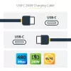 StarTech.com 1m USB-C laadimiskaabel, USB-IF sertifitseeritud USB-C kaabel, 240W PD EPR, USB 2.0 USB-C sülearvuti laadimisjuhe, USB-C andmeedastuskaabel, TPE ümbris, M/M