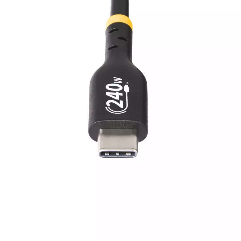 StarTech.com 2 m USB-C laadimiskaabel, USB-IF sertifitseeritud USB-C kaabel, 240 W PD EPR, USB 2.0 USB-C sülearvuti laadimisjuhe, USB-C andmeedastuskaabel, TPE mantel, M/M