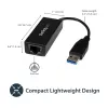 StarTech.com USB 3.0 Gigabit Ethernet võrguadapter, 10/100/1000 Mbps, USB RJ45-le, USB 3.0 LAN-adapter, USB 3.0 Etherneti adapter (GbE), TAA vastavuses