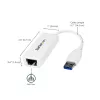 StarTech.com USB 3.0 Gigabit Ethernet võrguadapter, 10/100/1000 Mbit/s, USB-RJ45, USB 3.0 LAN-adapter, USB 3.0 Etherneti adapter (GbE), TAA nõuetele vastav