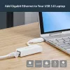StarTech.com USB 3.0 Gigabit Ethernet võrguadapter, 10/100/1000 Mbit/s, USB-RJ45, USB 3.0 LAN-adapter, USB 3.0 Etherneti adapter (GbE), TAA nõuetele vastav