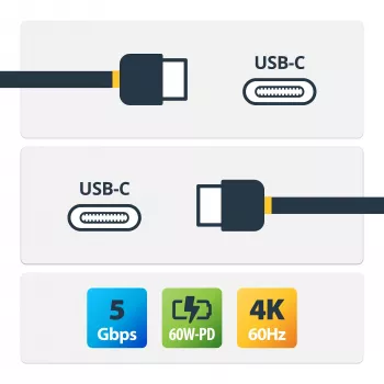 StarTech.com USB-C – USB-C kaabel – M/M – 1 m (3 jalga) – USB 3.0 (5 Gbps)