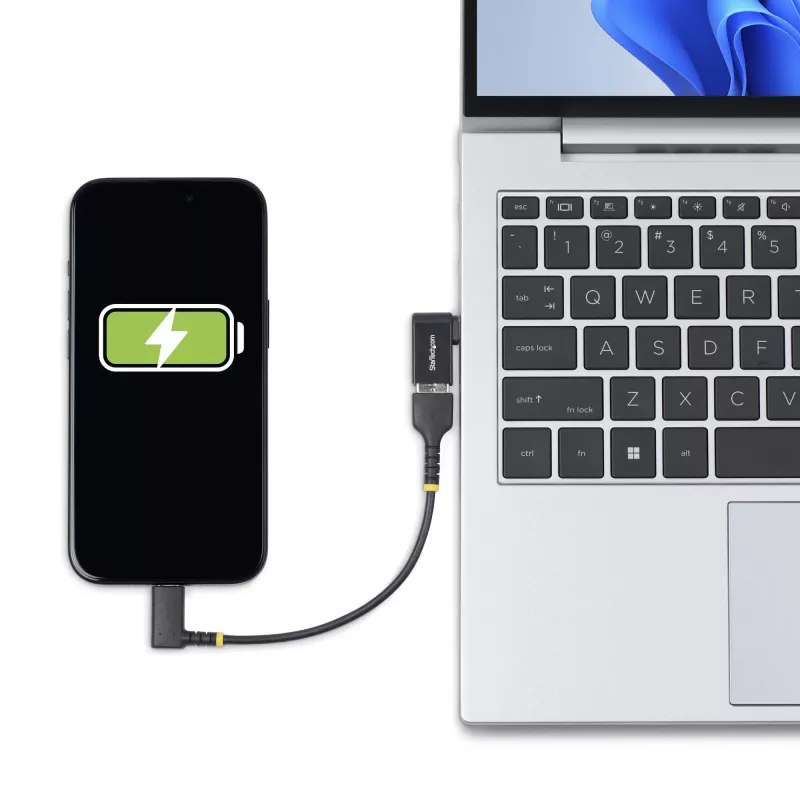 StarTech.com parempoolne USB-C – USB-A adapter, USB 5 Gbps, kompaktne USB-C isane – USB-A emane adapter, metallkorpus, M/F