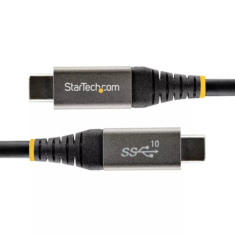 StarTech.com 0,9 m (1 m) USB-C-kaabel 10 Gbps – USB-IF-i sertifitseeritud USB-C-kaabel – USB 3.1 USB-C-kaabel – 100 W (5 A) Power Delivery laadimine, DP Alt Mode – USB-C–USB-C-juhe – laadimine ja sünkroniseerimine