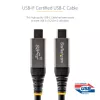 StarTech.com 0,9 m (1 m) USB-C-kaabel 10 Gbps – USB-IF-i sertifitseeritud USB-C-kaabel – USB 3.1 USB-C-kaabel – 100 W (5 A) Power Delivery laadimine, DP Alt Mode – USB-C–USB-C-juhe – laadimine ja sünkroniseerimine