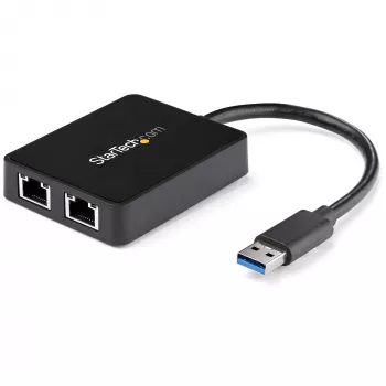 StarTech.com USB 3.0 kahe pordiga gigabitise Etherneti adapter võrgukaart USB-pordiga