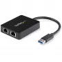 StarTech.com USB 3.0 kahe pordiga gigabitise Etherneti adapter võrgukaart USB-pordiga