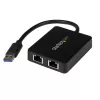 StarTech.com USB 3.0 kahe pordiga gigabitise Etherneti adapter võrgukaart USB-pordiga