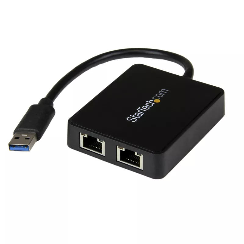 StarTech.com USB 3.0 kahe pordiga gigabitise Etherneti adapter võrgukaart USB-pordiga