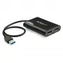StarTech.com USB 3.0 – kahe DisplayPorti adapter – 4K 60 Hz, 3.2 Gen 1 (3.1 Gen 1), USB Type-A, DisplayPort väljund, 4096 x 2160 pikslit