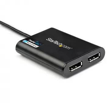 StarTech.com USB 3.0 – kahe DisplayPorti adapter – 4K 60 Hz, 3.2 Gen 1 (3.1 Gen 1), USB Type-A, DisplayPort väljund, 4096 x 2160 pikslit