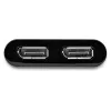 StarTech.com USB 3.0 – kahe DisplayPorti adapter – 4K 60 Hz, 3.2 Gen 1 (3.1 Gen 1), USB Type-A, DisplayPort väljund, 4096 x 2160 pikslit