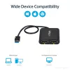 StarTech.com USB 3.0 – kahe DisplayPorti adapter – 4K 60 Hz, 3.2 Gen 1 (3.1 Gen 1), USB Type-A, DisplayPort väljund, 4096 x 2160 pikslit