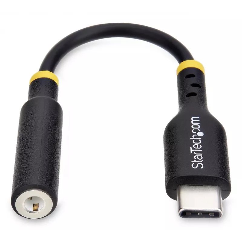 StarTech.com 12,7 cm USB-C–3,5 mm TRRS-peakomplekti/kõrvaklappide pesa heliadapter, USB-C-tüüpi abidongel, 32-bitine DAC, toetab USB-C/Thunderbolti, sülearvuti/telefon/tahvelarvuti