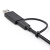 StarTech.com 3 jala (1 m) USB-C kaabel koos USB-A adapteri dongliga – hübriidne 2-ühes USB-C-kaabel USB-A-ga – USB-C kuni USB-C (10 Gbps/100 W PD), USB-A kuni USB-C (5 Gbps) – ideaalne hübriiddokkimisjaama jaoks