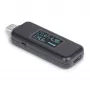 StarTech.com USB-C toitetester, digitaalne multimeeter, kahesuunaline pinge- ja voolumõõtur, kuni 240 W PD EPR, kaasaskantav USB-C kaabli ja pordi toitemõõturi tester