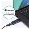 StarTech.com USB-C toitetester, digitaalne multimeeter, kahesuunaline pinge- ja voolumõõtur, kuni 240 W PD EPR, kaasaskantav USB-C kaabli ja pordi toitemõõturi tester