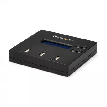StarTech.com Eraldiseisev 1 kuni 2 USB-mälupulga duplikaator ja kustutaja, mitme USB-mälupulga kopeerija, süsteemi- ja faili- ning kogu ketta kopeerimine kiirusel 1,5 GB/min, ühe- ja 3-käiguline kustutamine, LCD Ekraan - TAA