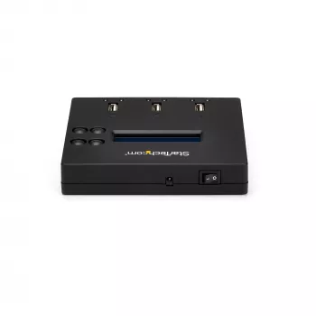 StarTech.com Eraldiseisev 1 kuni 2 USB-mälupulga duplikaator ja kustutaja, mitme USB-mälupulga kopeerija, süsteemi- ja faili- ning kogu ketta kopeerimine kiirusel 1,5 GB/min, ühe- ja 3-käiguline kustutamine, LCD Ekraan - TAA