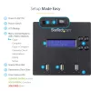 StarTech.com Eraldiseisev 1 kuni 2 USB-mälupulga duplikaator ja kustutaja, mitme USB-mälupulga kopeerija, süsteemi- ja faili- ning kogu ketta kopeerimine kiirusel 1,5 GB/min, ühe- ja 3-käiguline kustutamine, LCD Ekraan - TAA