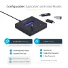 StarTech.com Eraldiseisev 1 kuni 2 USB-mälupulga duplikaator ja kustutaja, mitme USB-mälupulga kopeerija, süsteemi- ja faili- ning kogu ketta kopeerimine kiirusel 1,5 GB/min, ühe- ja 3-käiguline kustutamine, LCD Ekraan - TAA