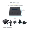 StarTech.com Eraldiseisev 1 kuni 2 USB-mälupulga duplikaator ja kustutaja, mitme USB-mälupulga kopeerija, süsteemi- ja faili- ning kogu ketta kopeerimine kiirusel 1,5 GB/min, ühe- ja 3-käiguline kustutamine, LCD Ekraan - TAA