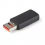 StarTech.com Secure Charging USB Data Blocker Adapter – isane-emane USB-A ainult laadimise adapter – andmeedastuseta laadimis-/toiteadapter telefonile/tahvlile – andmeid blokeeriv USB kaitseadapter