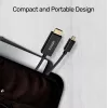 Video kaabli adapter Unitek Mini DisplayPort HDMI-le 2 m, HDMI 1.4, 4K@30Hz, HDCP 2.0, kullatud kontaktid, must