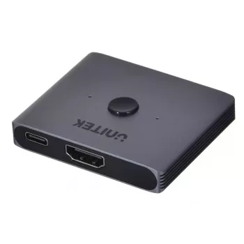 HDMI-lüliti Unitek V1163A 2x1 8K 60Hz — 2 sisendit 1 väljundisse