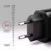 Axagon ACU-QC18 QC 3.0 1× OUTPUT seinalaadur 18W, sisetingimustesse, vahelduvvool, must