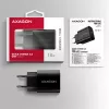 Axagon ACU-QC18 QC 3.0 1× OUTPUT seinalaadur 18W, sisetingimustesse, vahelduvvool, must