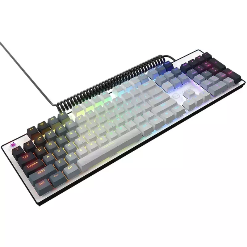 Mehaaniline klaviatuur LORGAR Azar 514 valge, RGB-taustvalgustusega, ENG paigutus