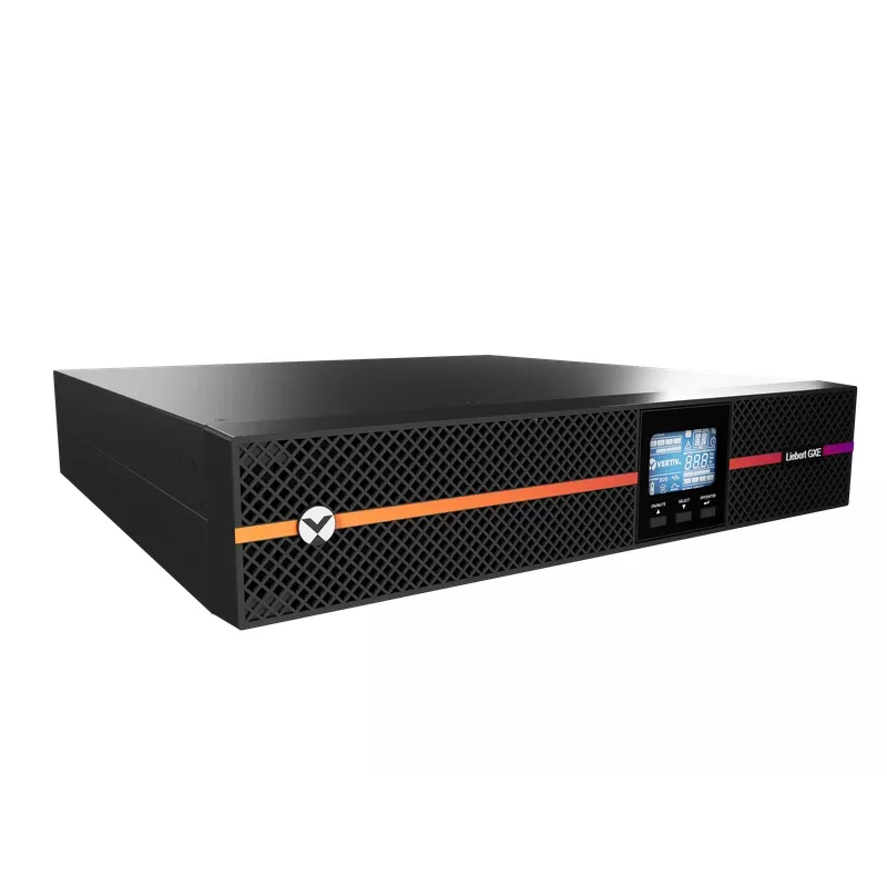 Vertiv Liebert GXE3-1000IRT2UXL katkematu toiteallikas (UPS) Topeltkonversioon (võrgutoite) 1 kVA 900 W 8 vahelduvvoolu pistikupesa(d)