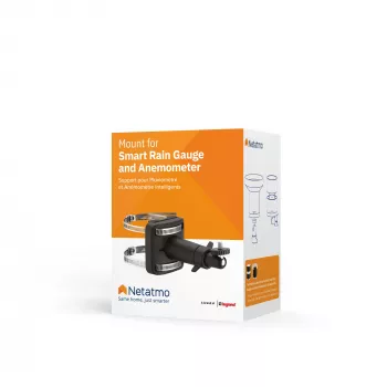 Netatmo Smart Rain Gauge'i ja Smart Anemomeetri kinnitus, must, Netatmo, 65 mm, 65 mm, 135 mm, 75 mm
