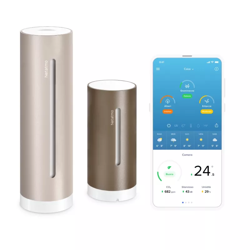 Netatmo NWS-S-EC digitaalne ilmajaam pruun Wi-Fi