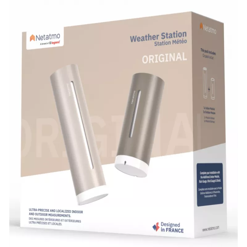 Netatmo NWS-S-EC digitaalne ilmajaam pruun Wi-Fi