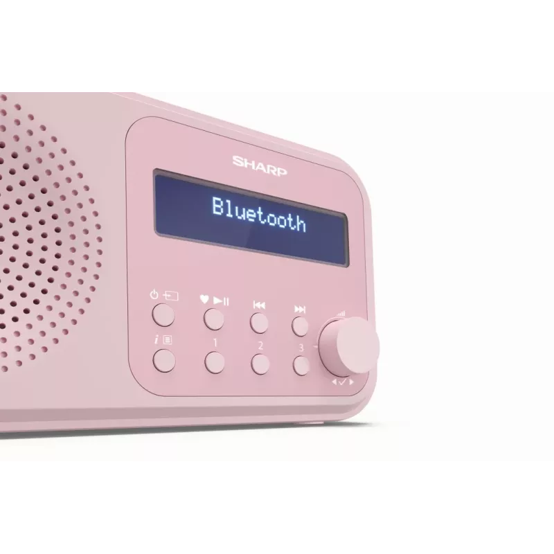 Kaasaskantav raadio Sharp DR-P420 digitaalse tuuneriga DAB DAB+ FM roosa