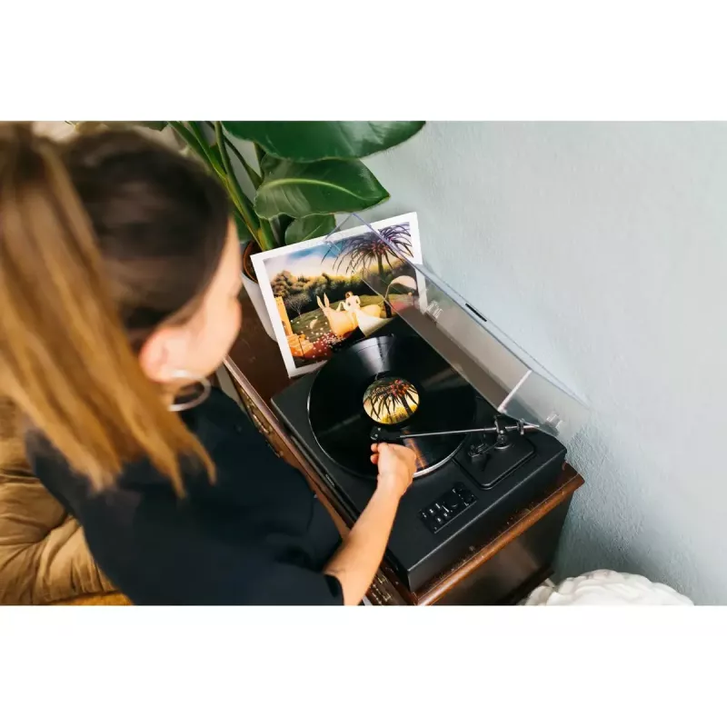 Rihmülekandega audio plaadimängija Lenco LS-430BK Must 40W Bluetooth
