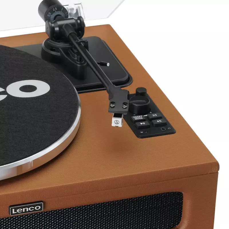 Rihmülekandega audio plaadimängija Lenco LS-430BN Pruun Manuaalne 3-4g helipea survejõud