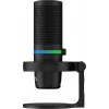 HyperX DuoCast - USB-mikrofon (must) - RGB-valgustus