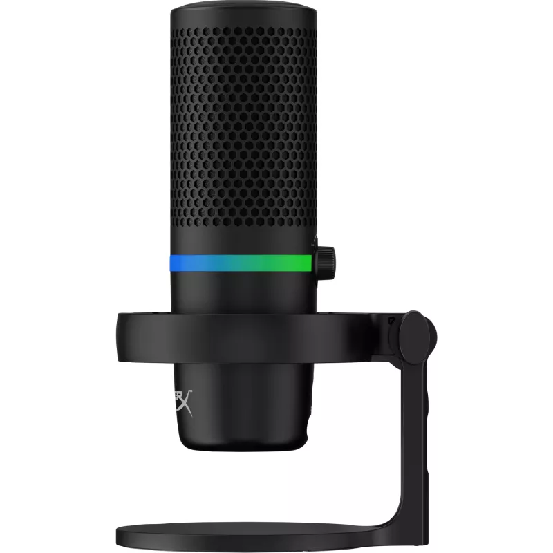 HyperX DuoCast - USB-mikrofon (must) - RGB-valgustus