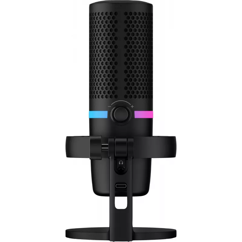 HyperX DuoCast - USB-mikrofon (must) - RGB-valgustus
