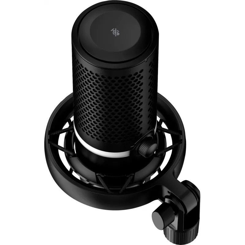HyperX DuoCast - USB-mikrofon (must) - RGB-valgustus