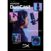 HyperX DuoCast - USB-mikrofon (must) - RGB-valgustus