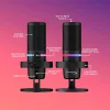 HyperX DuoCast - USB-mikrofon (must) - RGB-valgustus